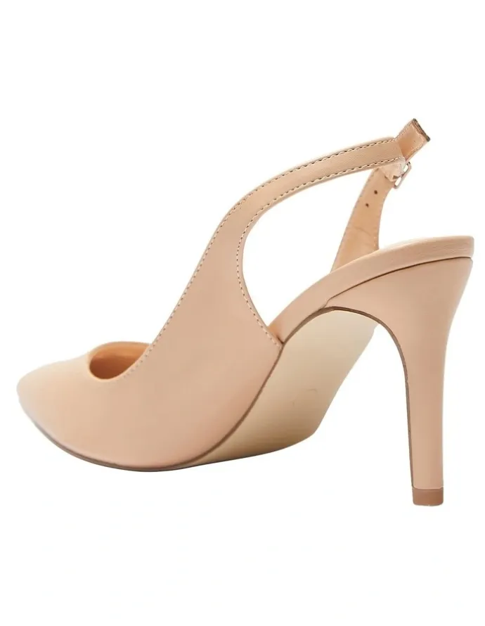 Ravella Whiz Heeled Shoes In Nude Smooth