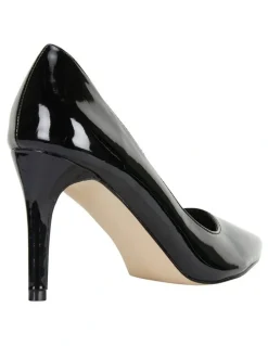 Ravella Wild Black Patent Heeled Shoes