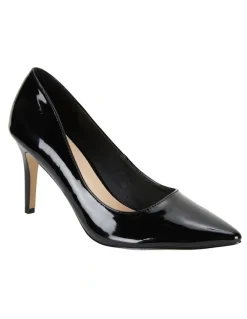 Ravella Wild Black Patent Heeled Shoes