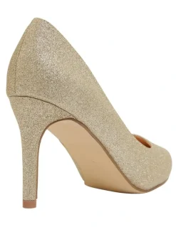 Ravella Wild Gold Glitter Heeled Shoes