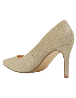Ravella Wild Gold Glitter Heeled Shoes