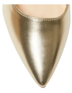 Ravella Wild Heeled Shoes in Gold Metallic