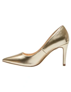 Ravella Wild Heeled Shoes in Gold Metallic