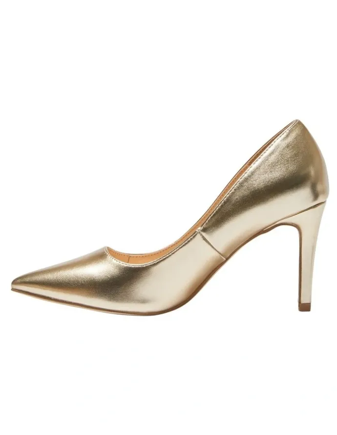 Ravella Wild Heeled Shoes in Gold Metallic