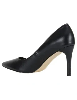 Ravella Wild Heeled Shoes in Black Smooth
