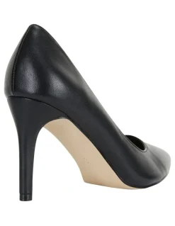 Ravella Wild Heeled Shoes in Black Smooth
