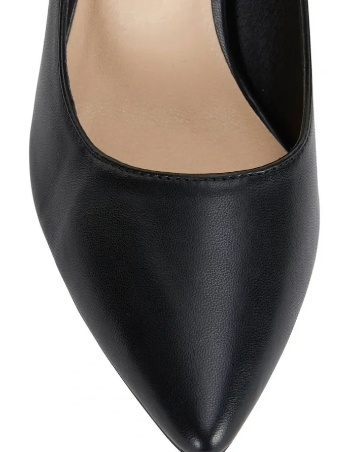 Ravella Wild Heeled Shoes in Black Smooth