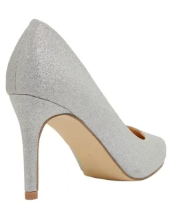 Ravella Wild Silver Glitter Heeled Shoes