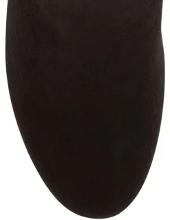 Ravella Zest Knee Boots in Chocolate Micro