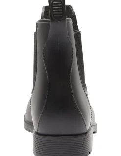Ravella Rainy Gum Boots In Black Smooth