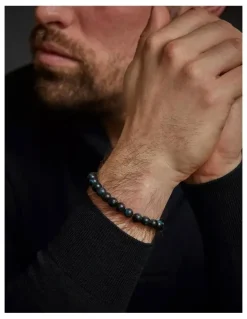 Rebel & Rose Tiger Blues Bracelet 8mm in Blue