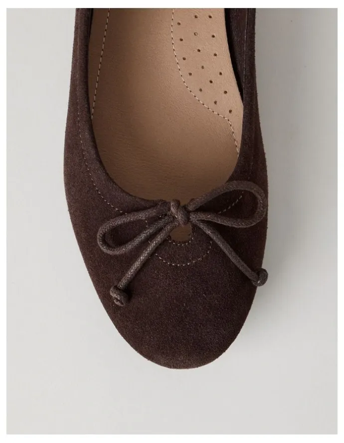 Regatta Cindy Flat Shoes in Chocolate Suede