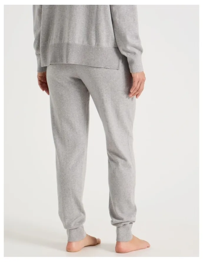 Regatta Cuffed Knit Sleep Pants in Grey Marle