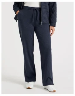 Regatta Drawcord Waist Full Length Straight Leg Trackpant in Navy Marle