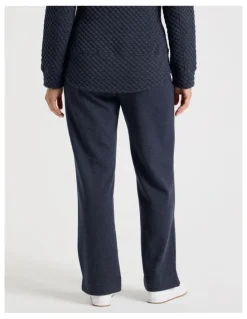 Regatta Drawcord Waist Full Length Straight Leg Trackpant in Navy Marle