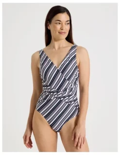 Regatta Gina Swimsuit in Midnight Stripe Print