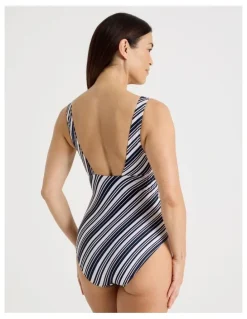 Regatta Gina Swimsuit in Midnight Stripe Print