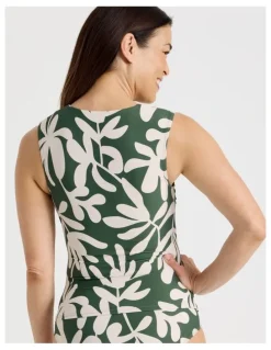 Regatta Jennifer Tankini in Olive Floral Print