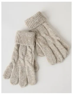 Regatta June Cable Gloves in Oatmeal
