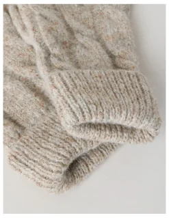 Regatta June Cable Gloves in Oatmeal