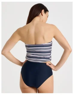 Regatta Katie Ruched Cross Front Bikini Bottom in Midnight
