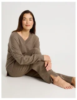 Regatta Knit Sleep Pants in Malt Marle