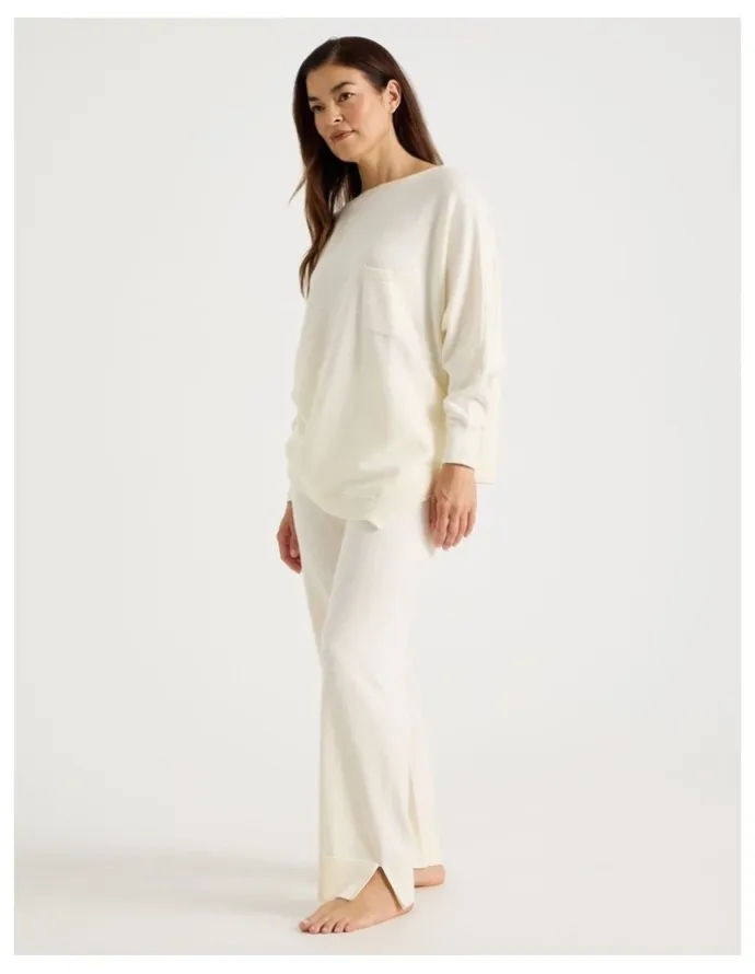 Regatta Knit Sleep Pants in White