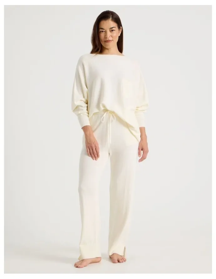 Regatta Knit Sleep Pants in White