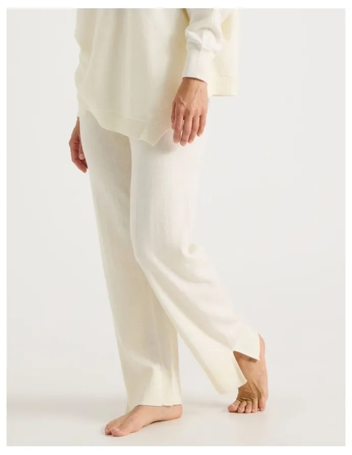 Regatta Knit Sleep Pants in White