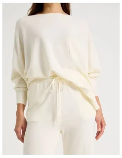 Regatta Knit Sleep Pants in White