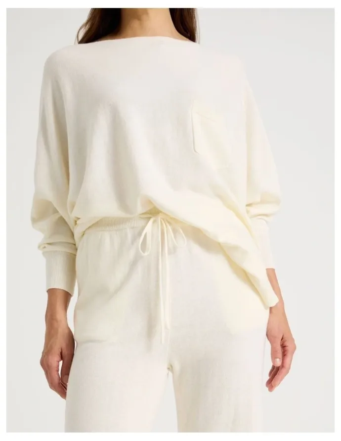Regatta Knit Sleep Pants in White
