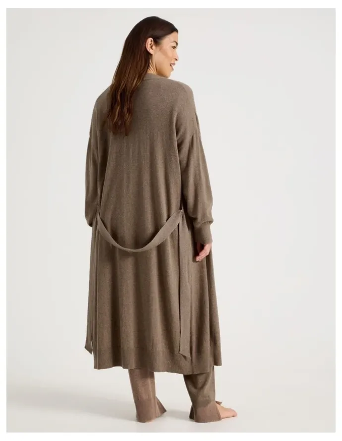 Regatta Long Knit Robe in Malt Marle