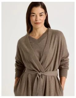 Regatta Long Knit Robe in Malt Marle
