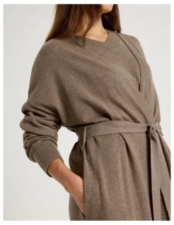 Regatta Long Knit Robe in Malt Marle