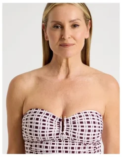 Regatta Luisa Tankini in Plum Geo Print