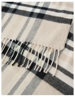 Regatta Plaid Cashmink Winter Scarf in Taupe