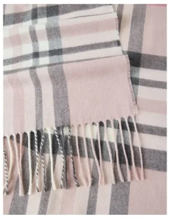 Regatta Plaid Cashmink Winter Scarf in Blush