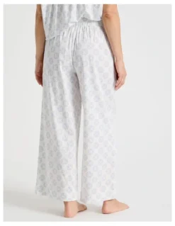 Regatta Relax Relaxed Sleep Pant in White Medallion Print