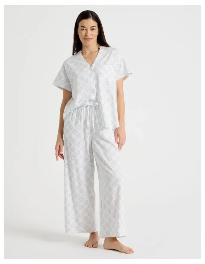 Regatta Relax Relaxed Sleep Pant in White Medallion Print