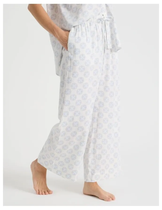 Regatta Relax Relaxed Sleep Pant in White Medallion Print