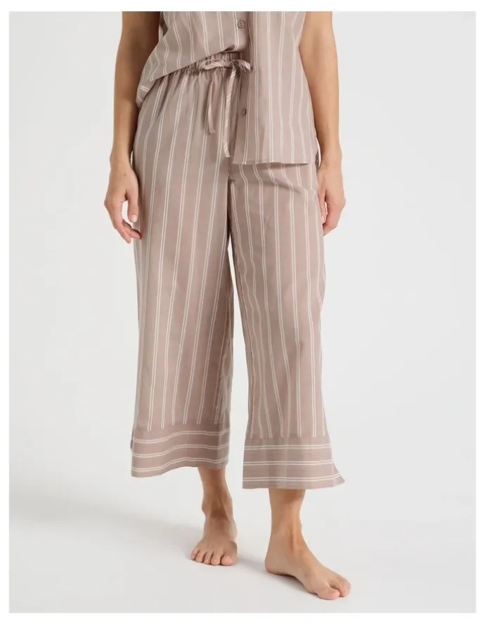 Regatta Relax Woven 7/8 Sleep Pant in Ginger Stripe