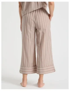 Regatta Relax Woven 7/8 Sleep Pant in Ginger Stripe