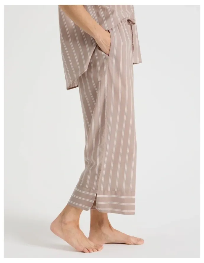 Regatta Relax Woven 7/8 Sleep Pant in Ginger Stripe
