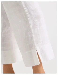 Regatta Seersucker 7/8 Woven Sleep Pants in White
