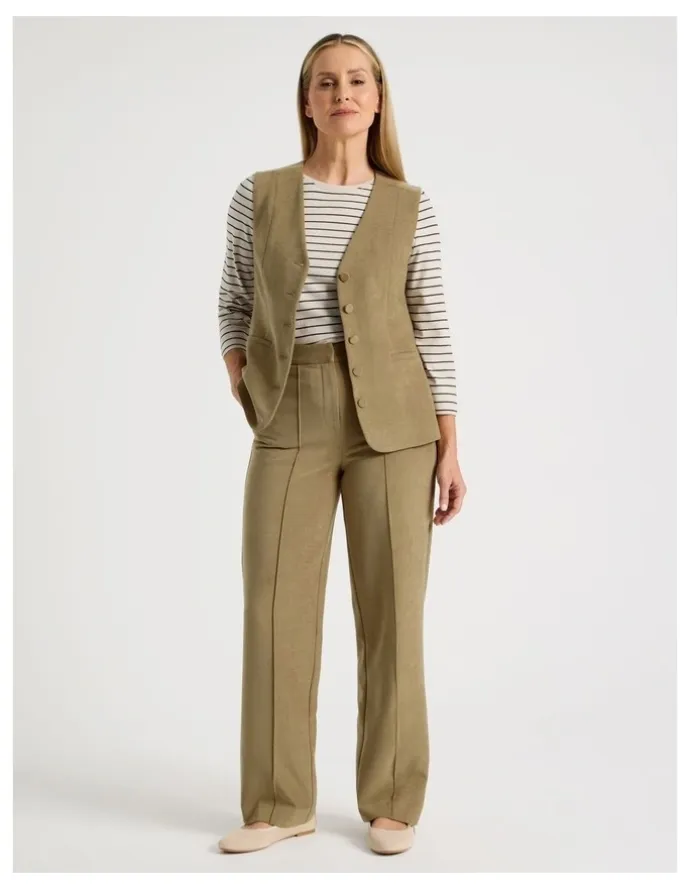 Regatta Straight Leg Smart Pant in Camel