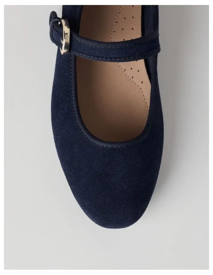 Regatta Trudy Flat Shoes in Navy Suede