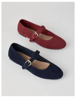 Regatta Trudy Flat Shoes in Navy Suede