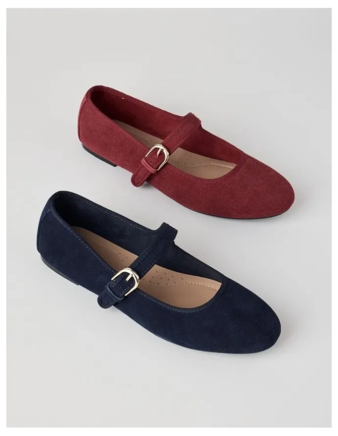 Regatta Trudy Flat Shoes in Navy Suede