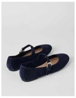Regatta Trudy Flat Shoes in Navy Suede