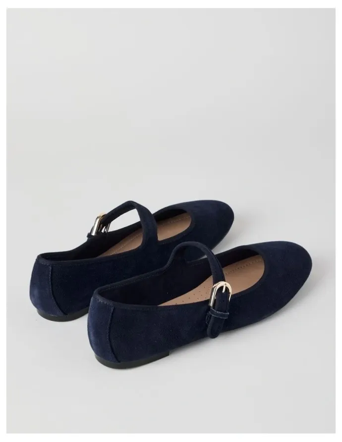 Regatta Trudy Flat Shoes in Navy Suede